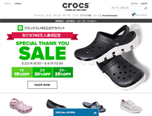 Tablet Screenshot of crocs.co.jp