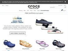 Tablet Screenshot of crocs.co.uk
